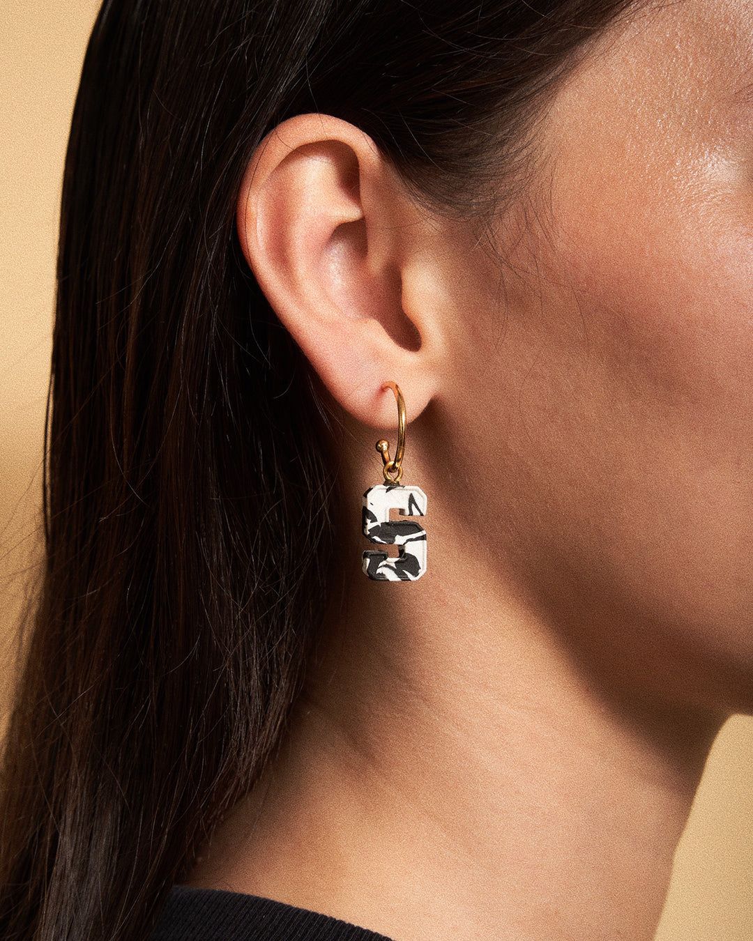 Darling you Hoops White x Black -