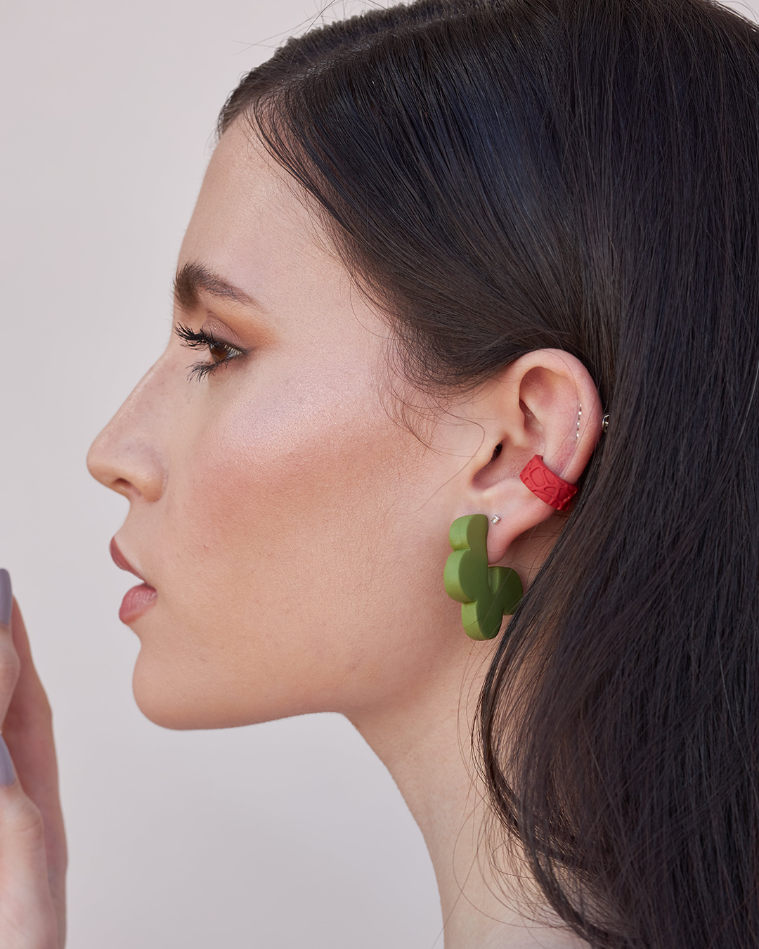 Mini Flower Hoops