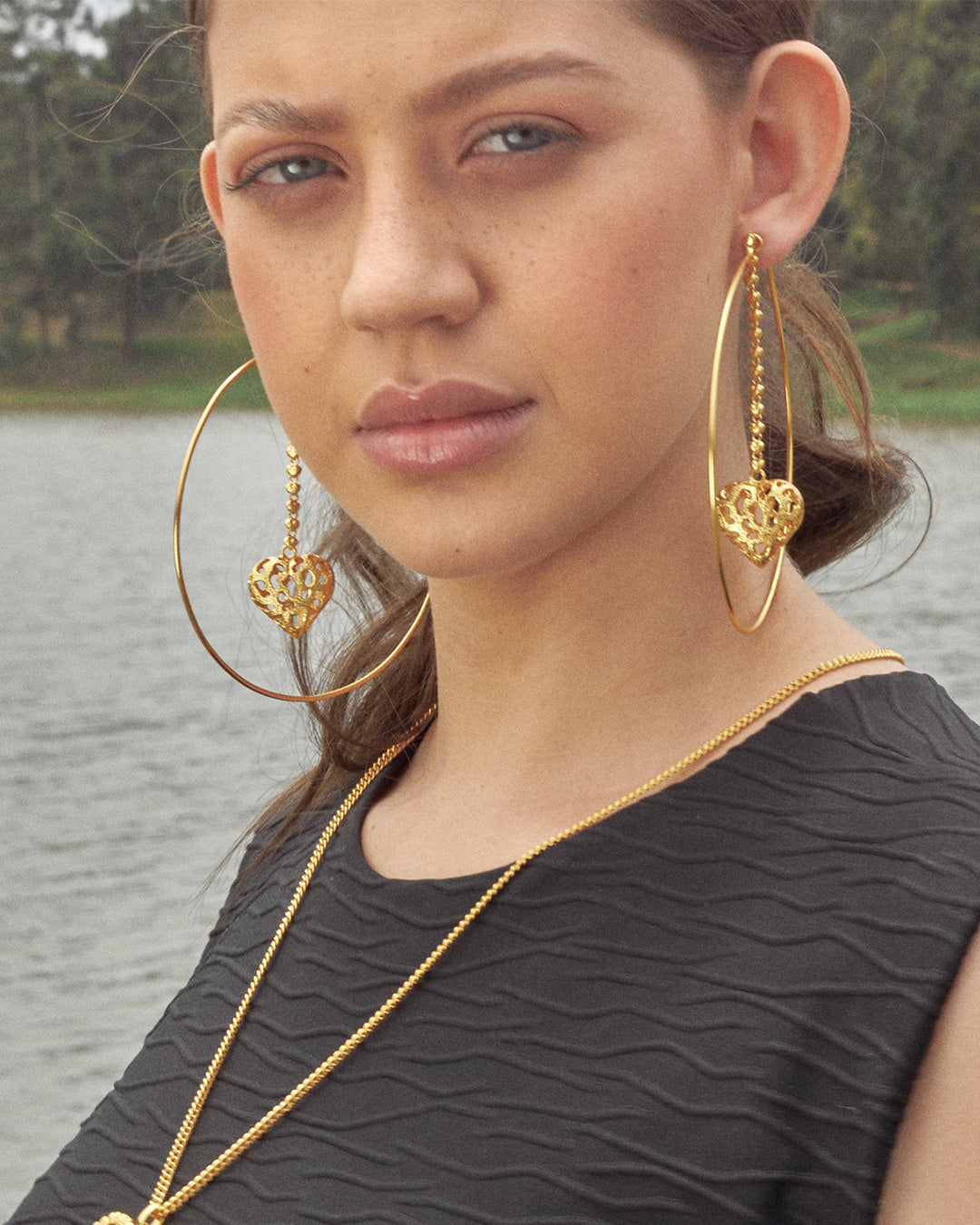 Maxi Loop Heartfall Hoops