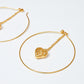 Maxi Loop Heartfall Hoops